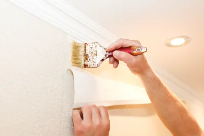 Pose de papier peint à Gayon — revêtements muraux et toiles de verre